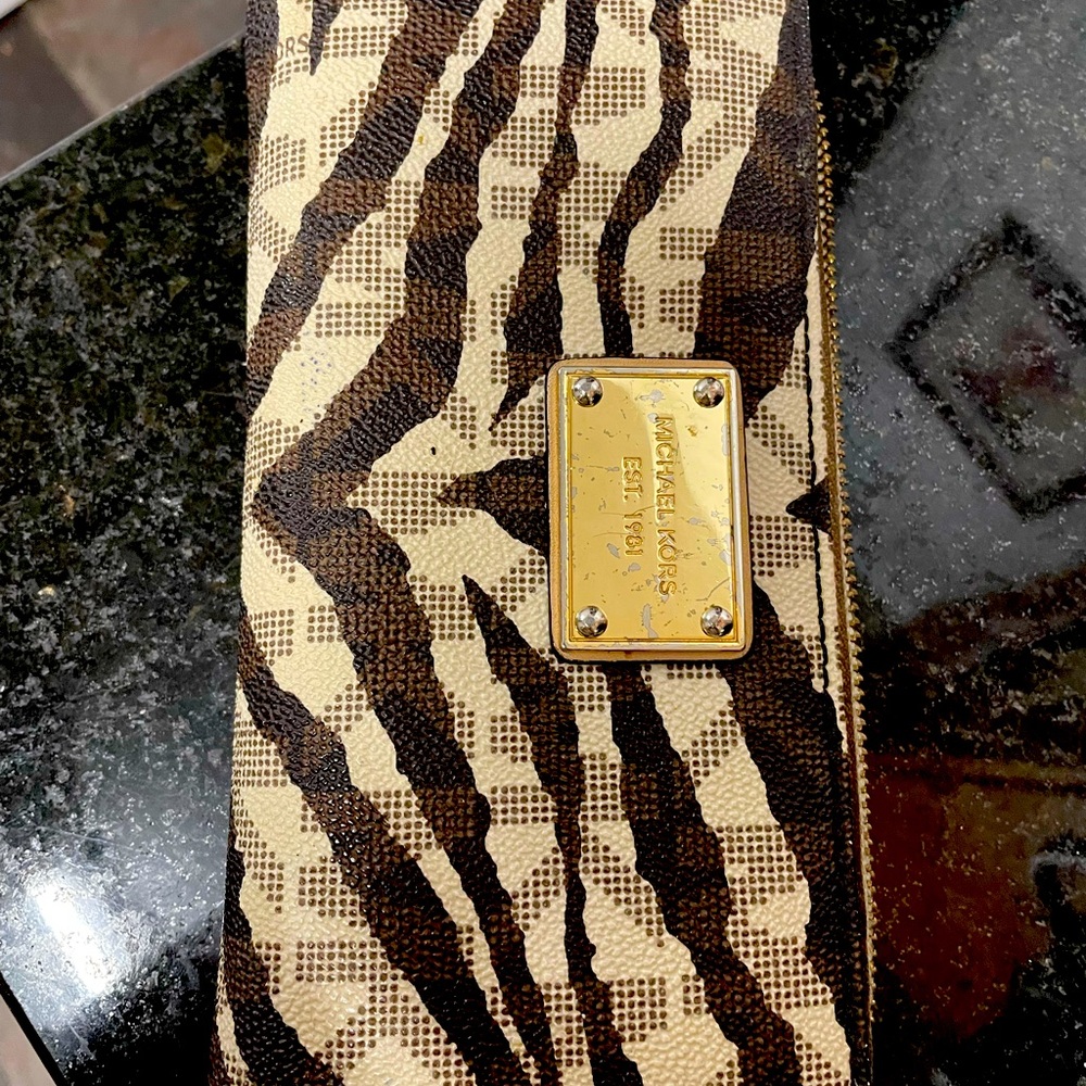 Michael Kors animal print wallet